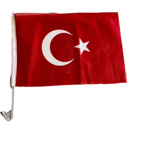 Türk Bayrağı - Araç Aparatlı - 30cm x 40cm