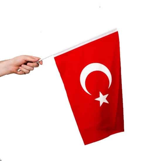 50x75 Elde Sallamalı Türk Bayrağı